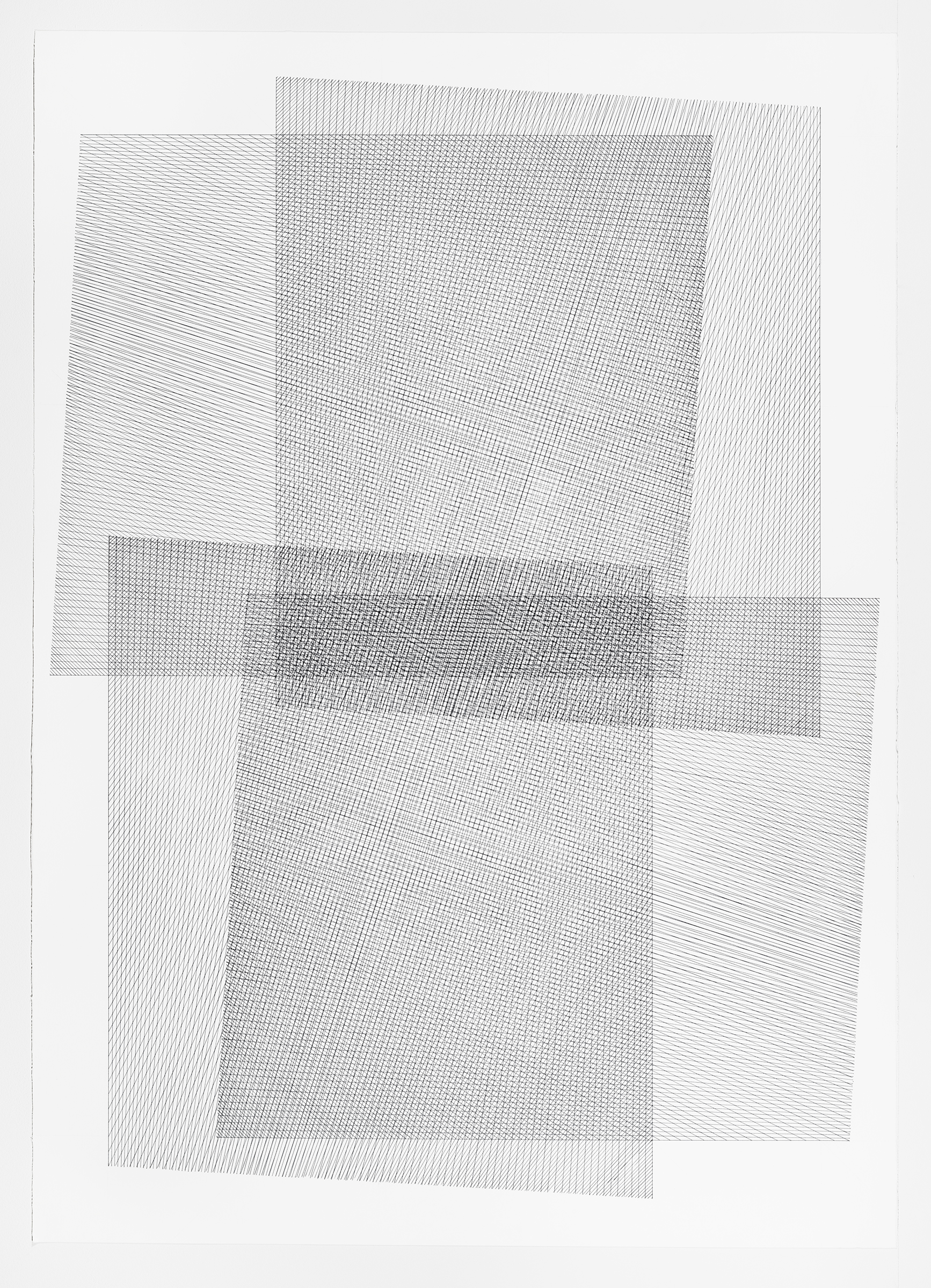 2 of 5; additive series, grey, 40 x 30 inches, 2016
