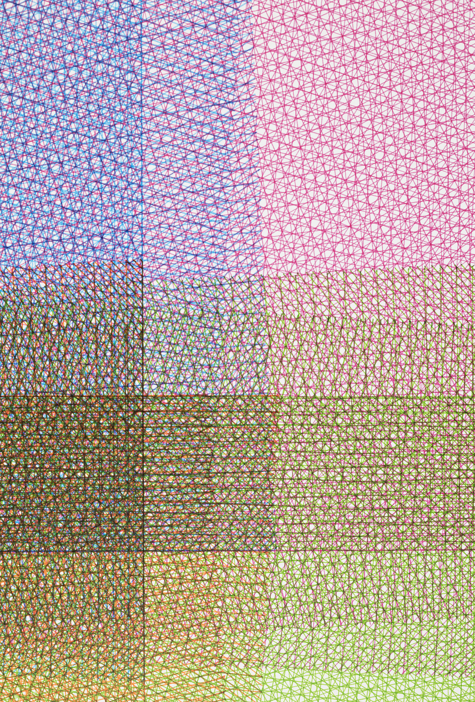 Detail: 32 layers, four-color, rectangle, 40 x 30 inches, 2016